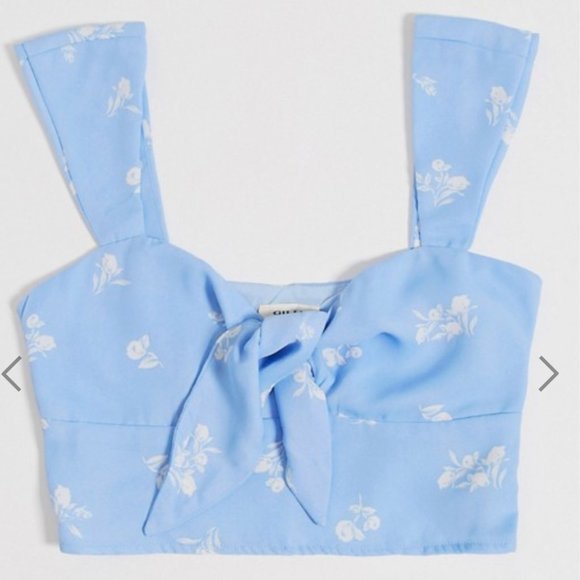BNWT Asos Gilli Floral Crop Top (Large, 8-10) - Picture 1 of 3